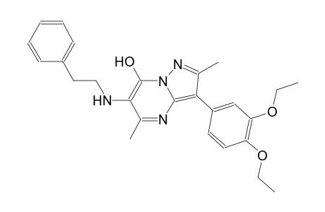 pyrazolo[1,5-a]pyrimidin-7-ol, 3-(3,4-diethoxyphenyl)-2,5-dimethyl-6-[(2-phenylethyl)amino]-