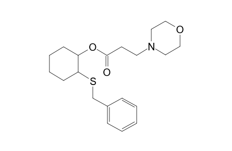 (2-benzylsulfanylcyclohexyl) 3-morpholin-4-ylpropanoate