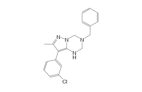 pyrazolo[1,5-a][1,3,5]triazine, 8-(3-chlorophenyl)-1,2,3,4-tetrahydro-7-methyl-3-(phenylmethyl)-