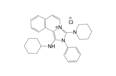 1-(Cyclohexylamino)-2-phenyl-3-(piperidin-1-yl)-2H-imidazo[5,1-a]isoquinolinium Chloride