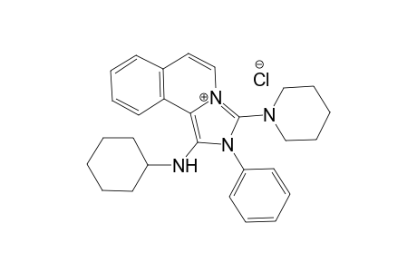 1-(Cyclohexylamino)-2-phenyl-3-(piperidin-1-yl)-2H-imidazo[5,1-a]isoquinolinium Chloride