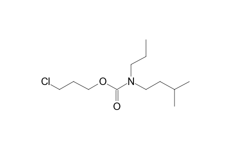 Carbonic acid, monoamide, N-propyl-N-(3-methylbutyl)-, 3-chloropropyl ester