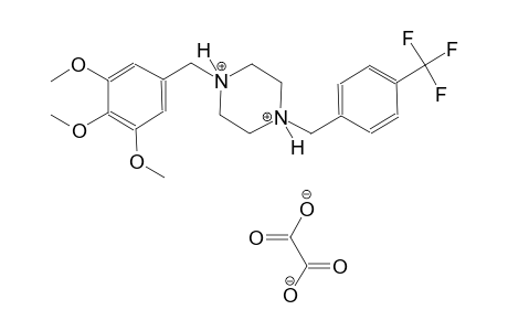 1-[4-(trifluoromethyl)benzyl]-4-(3,4,5-trimethoxybenzyl)piperazinediium oxalate