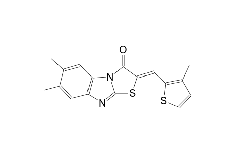 (2Z)-6,7-dimethyl-2-[(3-methyl-2-thienyl)methylene][1,3]thiazolo[3,2-a]benzimidazol-3(2H)-one