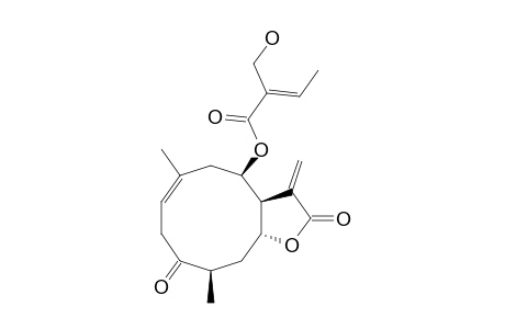 (4R,6R,7S,8R)-3-OXO-8-SARRACENYLOXYGERMACRA-1(10),11(13)-DIEN-6,12-OLIDE