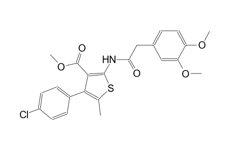 methyl 4-(4-chlorophenyl)-2-{[(3,4-dimethoxyphenyl)acetyl]amino}-5-methyl-3-thiophenecarboxylate
