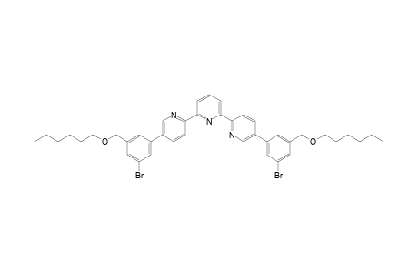 5,5"-Bis[5-bromo-3-hexoxymethylphenyl]-2,2':6',2"-terpyridine