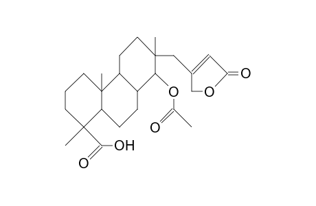 De-15-methyl-14-acetoxy-15-(2,5-dihydro-furan-2- on-4-yl)-18-isopimaranoic acid