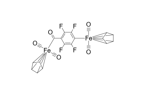 1-{[.eta(5).-Cyclopentadienyl-dicarbonyl]iron}-4-[(.eta(5).-cyclopentadienyl-dicarbonyl-iron)-carbonyl]-tetrafluorobenzene