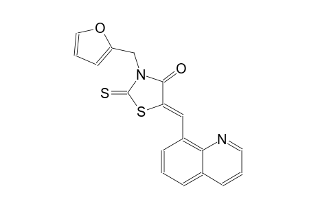 4-thiazolidinone, 3-(2-furanylmethyl)-5-(8-quinolinylmethylene)-2-thioxo-, (5Z)-