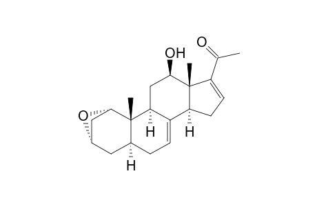 2,3-Epoxy-1H-cyclopenta[a]phenanthrene, pregna-7,16-dien-20-one deriv.