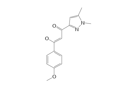 (Z)-1-(1,5-DIMETHYL-1H-PYRAZOL-3-YL)-3-HYDROXY-3-(4-METHOXYPHENYL)-PROP-2-EN-1-ONE