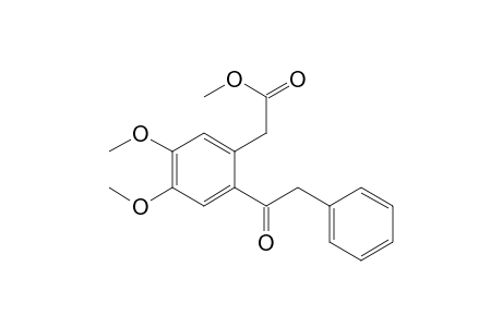 Benzeneacetic acid, 4,5-dimethoxy-2-(phenylacetyl)-, methyl ester