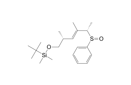 tert-Butyl-[(E,2R,5S)-2,4-dimethyl-5-(phenylsulfinyl)hex-3-enoxy]-dimethyl-silane