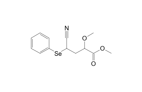 4-cyano-2-methoxy-4-(phenylseleno)butanoic acid methyl ester