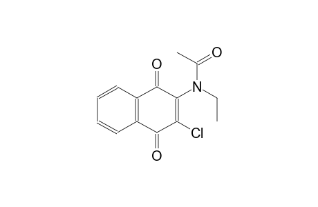 N-(3-chloro-1,4-dioxo-1,4-dihydro-2-naphthalenyl)-N-ethylacetamide