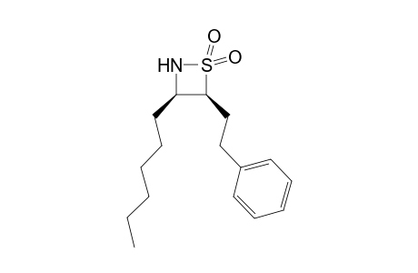 (3R,4S)-3-Hexyl-4-phenethyl-[1,2]thiazetidine 1,1-dioxide