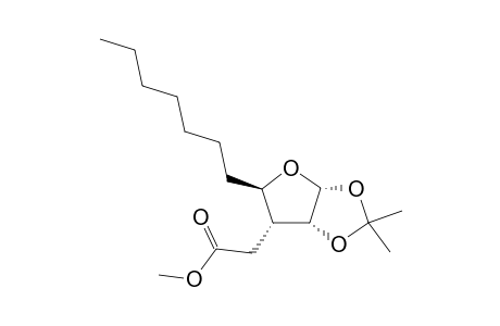 METHYL-(2'R,3'R,4'R,5'R)-2-(2'-HEPTYL-4',5'-ISOPROPILIDENE-DEOXY-TETRAHYDROFURAN-3'-YL)-ACETATE