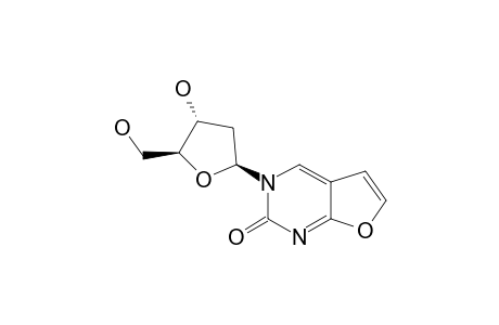 5-(2'-DEOXY-BETA-D-RIBOFURANOSYL)-FURANO-[2,3-D]-PYRIMIDIN-6(5H)-ONE