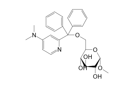 Methyl 6-O-diphenyl-2-(4-dimethylaminopyridyl)methyl .alpha.,D-glucopyranoside