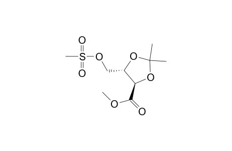 1,3-Dioxolane-4-carboxylic acid, 2,2-dimethyl-5-[[(methylsulfonyl)oxy]methyl]-, methyl ester, (4R-trans)-