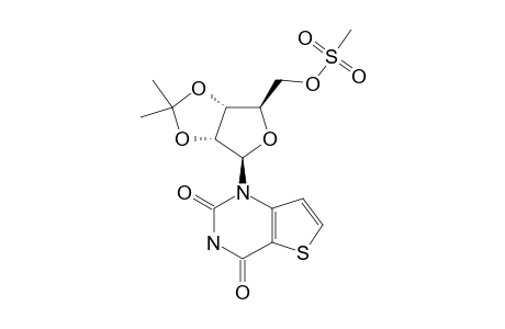 1-(2,3-O-ISOPROPYLIDENE-5-O-METHANESULFONYL-BETA-D-RIBOFURANOSYL)-THIENO-[3.2-D]-PYRIMIDINE-2,4-DIONE