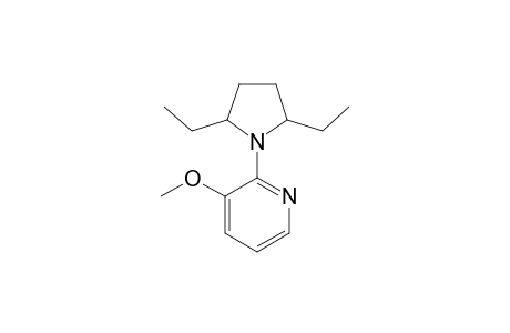 2,5-DIETHYL-1-(3-METHOXY-2-PYRIDINYL)-PYRRORIDINE;MAJOR-ISOMER