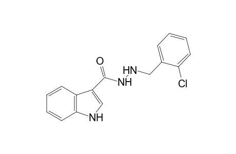 indole-3-carboxylic acid, 2-(o-chlorobenzyl)hydrazide
