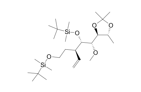 (4S,5R)-4-{(1S,2S,3R)-2-(tert-Butyl-dimethyl-silanyloxy)-3-[2-(tert-butyl-dimethyl-silanyloxy)-ethyl]-1-methoxy-pent-4-enyl}-2,2,5-trimethyl-[1,3]dioxolane