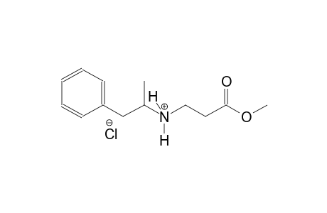 3-methoxy-N-(1-methyl-2-phenylethyl)-3-oxo-1-propanaminium chloride