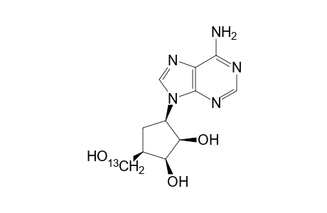 (1'R,2'R,3'S,4'S)-1'-(6-Amino-9H-purin-9-yl)-4'-hydroxy[13C]methylcyclopentane-2',3'-diol [2',3'-bis-epi-[13C]Aristeromycin]