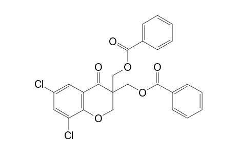 3,3-bis(hydroxymethyl)-6,8-dichloro-4-chromanone, dibenzoate (ester)