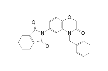 1H-Isoindole-1,3(2H)-dione, 2-[3,4-dihydro-3-oxo-4-(phenylmethyl)-2H-1,4-benzoxazin-6-yl]-4,5,6,7-tetrahydro-