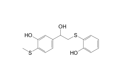 1-(3-hydroxy-4-methylthiophenyl)-2-(2-hydroxyphenylthio)ethanol