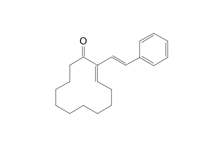 2-[(E)-Styryl]cyclododec-2-enone
