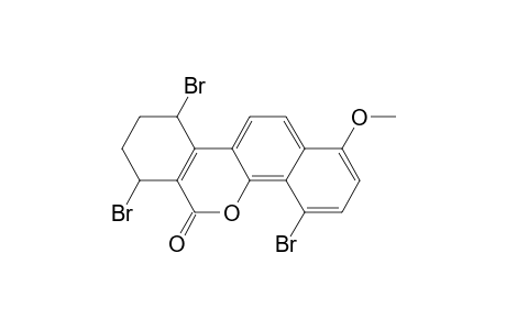 4,7,10-tribromo-1-methoxy-7,8,9,10-tetrahydronaphtho[1,2-c]isochromen-6-one