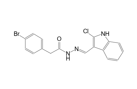 2-(4-bromophenyl)-N'-[(E)-(2-chloro-1H-indol-3-yl)methylidene]acetohydrazide
