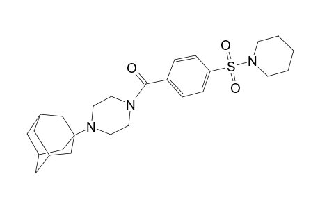 [4-(1-adamantyl)-1-piperazinyl]-[4-(1-piperidinylsulfonyl)phenyl]methanone