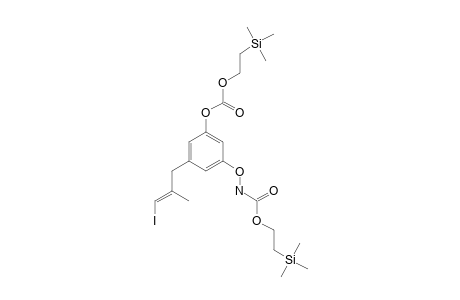 N,O-BIS-(TRIMETHYLSILYLETHOXYCARBONYL)-3-AMINO-5-(3-IODO-2-METHYLALLYL)-PHENOL