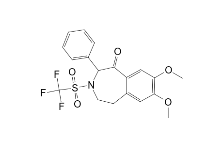 7,8-dimethoxy-4-phenyl-3-triflyl-2,4-dihydro-1H-3-benzazepin-5-one