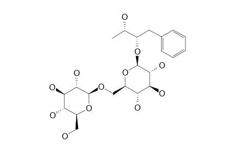 EVERLASTOSIDE-K;(2S,3S)-1-PHENYL-2,3-BUTANEDIOL-3-O-BETA-D-GLUCOPYRANOSYL-(1->6)-BETA-D-GLUCOPYRANOSIDE