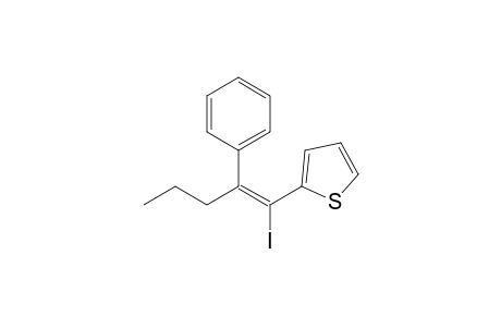 (E)-1-Iodo-2-phenyl-1-thienyl-1-pentene