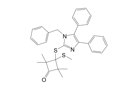 3-(1-benzyl-4,5-diphenyl-imidazol-2-yl)sulfanyl-2,2,4,4-tetramethyl-3-methylsulfanyl-cyclobutanone