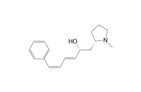 2-Pyrrolidineethanol, 1-methyl-.alpha.-(4-phenyl-1,3-butadienyl)-, [R*,S*-(E,Z)]-(+)-
