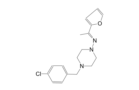 1-piperazinamine, 4-[(4-chlorophenyl)methyl]-N-[(E)-1-(2-furanyl)ethylidene]-