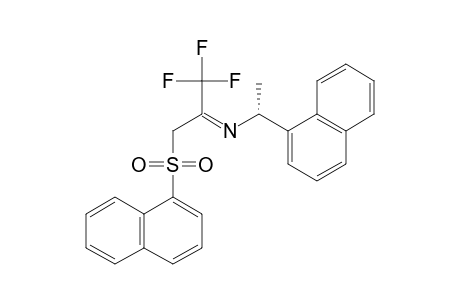 (+/-)-N2-[1-(1-NAPHTHYL)-ETHYL]-1,1,1-TRIFLUORO-3-(1-NAPHTHYLSULFONYL)-2-PROPANIMINE;IMINO-TAUTOMER