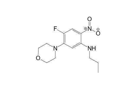 4-Fluoro-5-morpholino-2-nitro-N-propylaniline