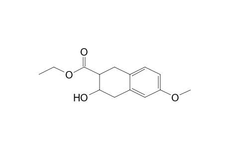 Ethyl 3-hydroxy-6-methoxy-1,2,3,4-tetrahydro-2-naphthalenecarboxylate