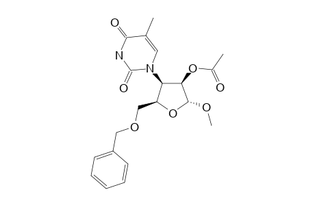 METHYL-2-O-ACETYL-5-O-BENZYL-3-DEOXY-3-(THYMIN-1-YL)-ALPHA-D-LYXOFURANOSIDE