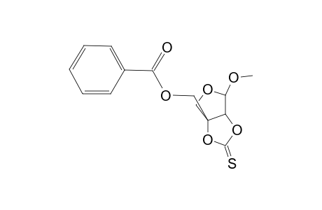 Methyl-[3-C-(benzoylmethyl)-2,3-O-(thionocarbonylidene)-.beta.-D-erythro-tetrofuranoside]